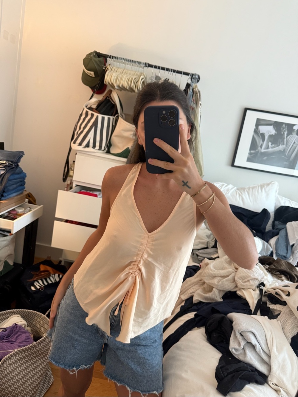 Free People Ruched Tank Top